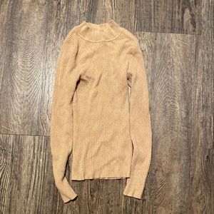 Tan tight long sleeve